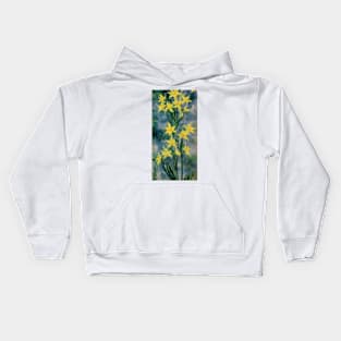 yellow lillys Kids Hoodie